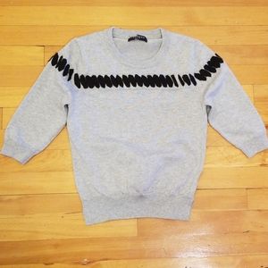 Few Moda New York knit grey sweater XS-Small